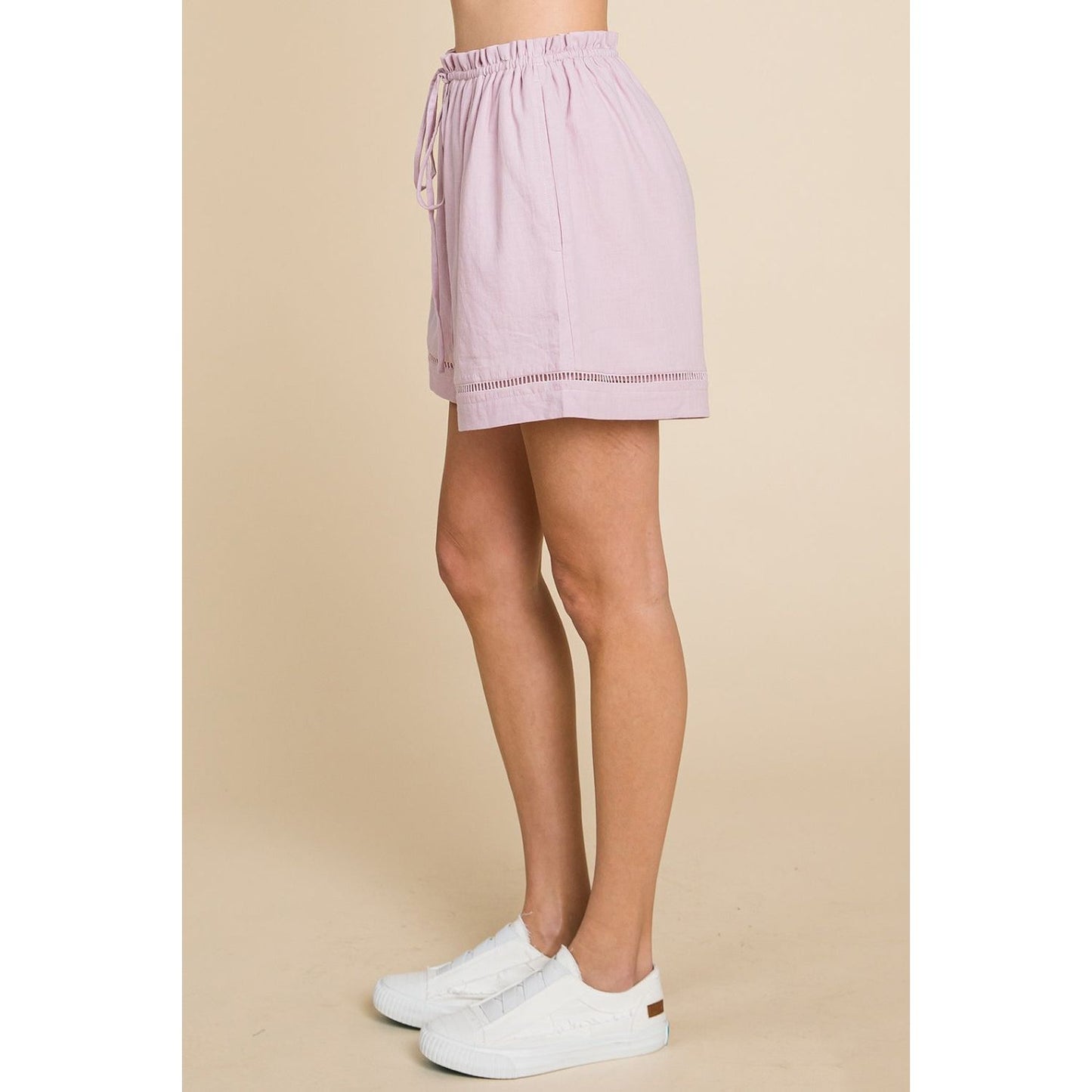 Cotton Bleu by Nu Lab High Waist Drawstring Shorts