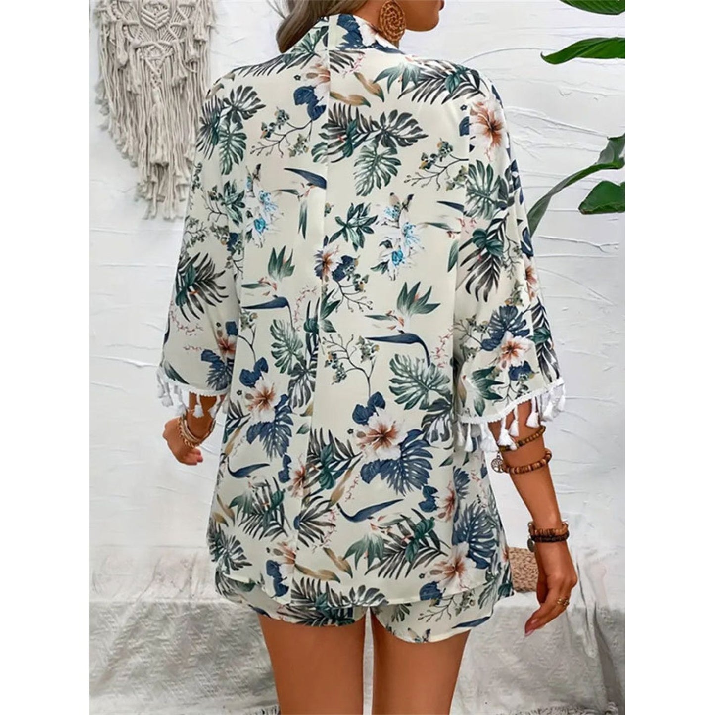 Printed Half Sleeve Top and Shorts Set