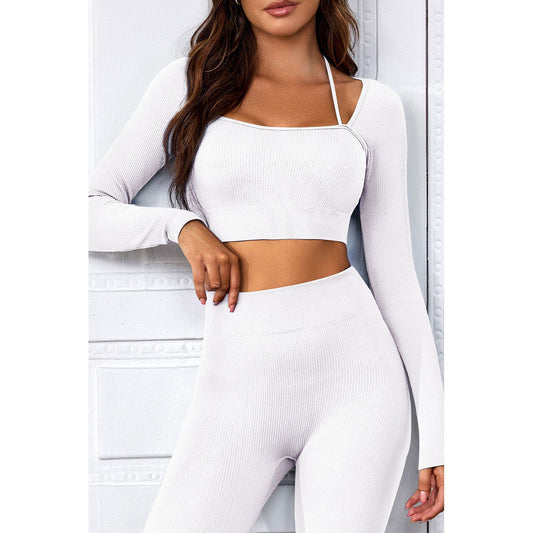 Long Sleeve Cropped Sports Top