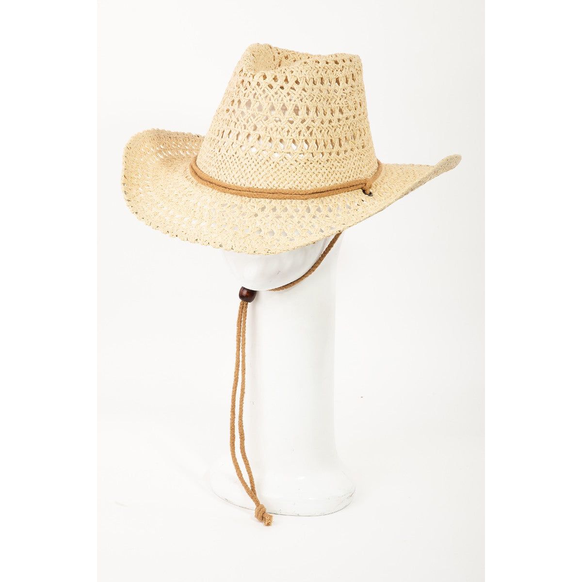 Fame Rope Strap Straw Braided Hat