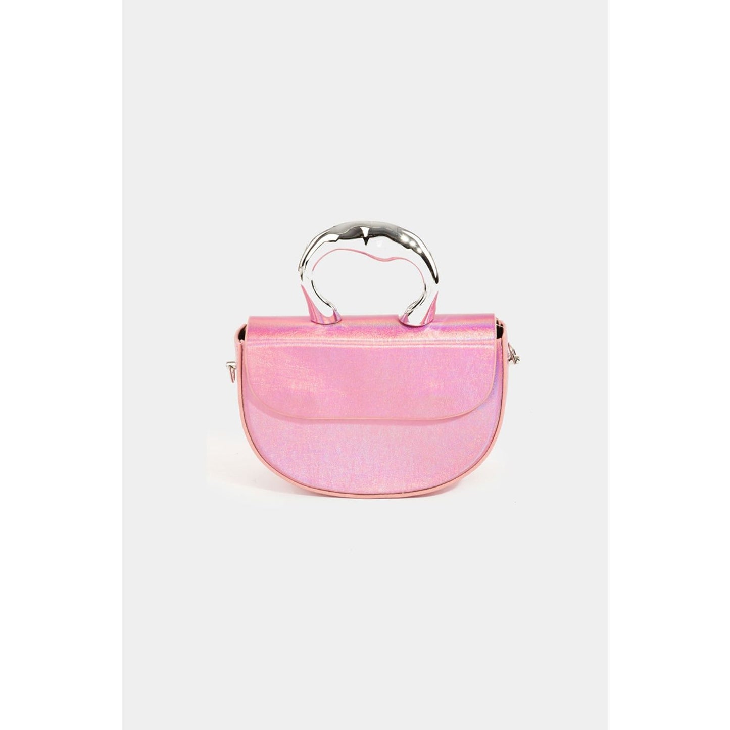 Fame Glossy Semi Circle Top Handle Bag