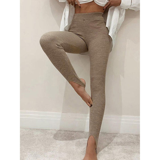 Ribbed Mid Waist Leggings