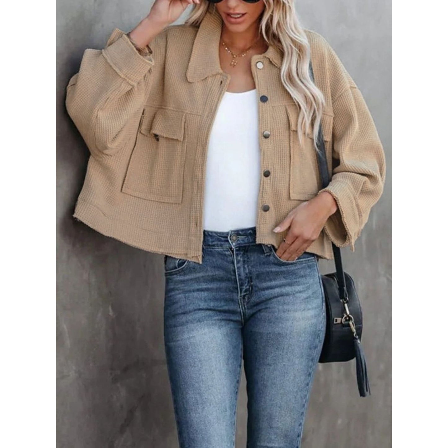 Button Up Long Sleeve Jacket