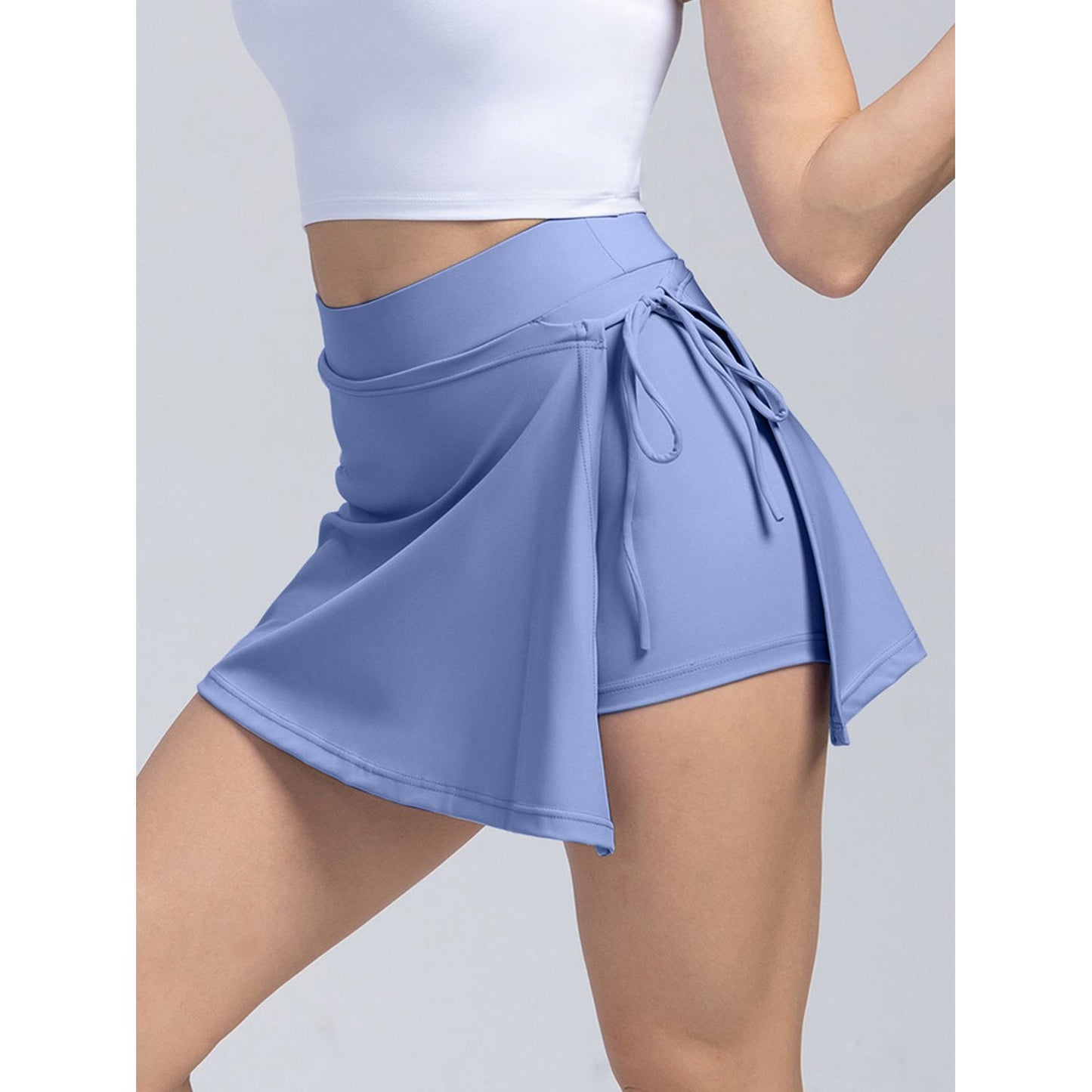 High Waist Active Skort with Pockets