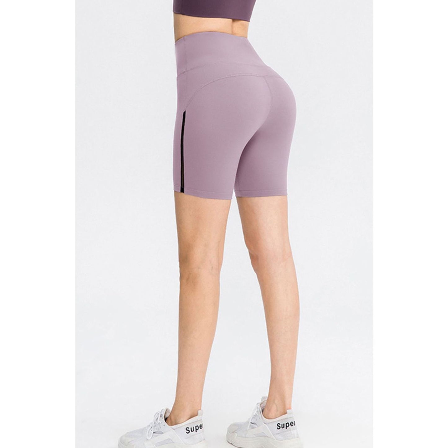 Wide Waistband Sports Shorts