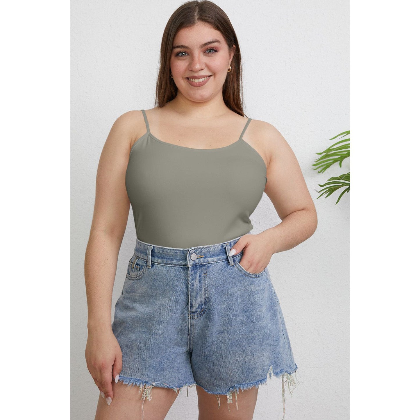 Basic Bae Full Size Round Neck Slim Cami