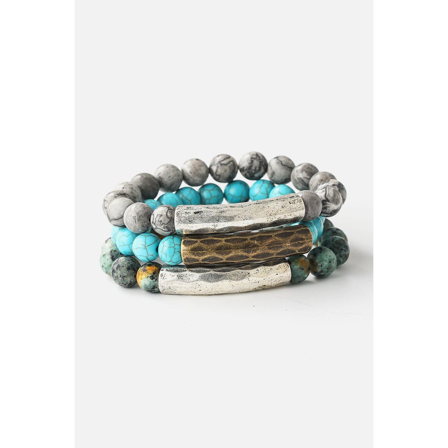 Natural Stone Beaded Bracelet