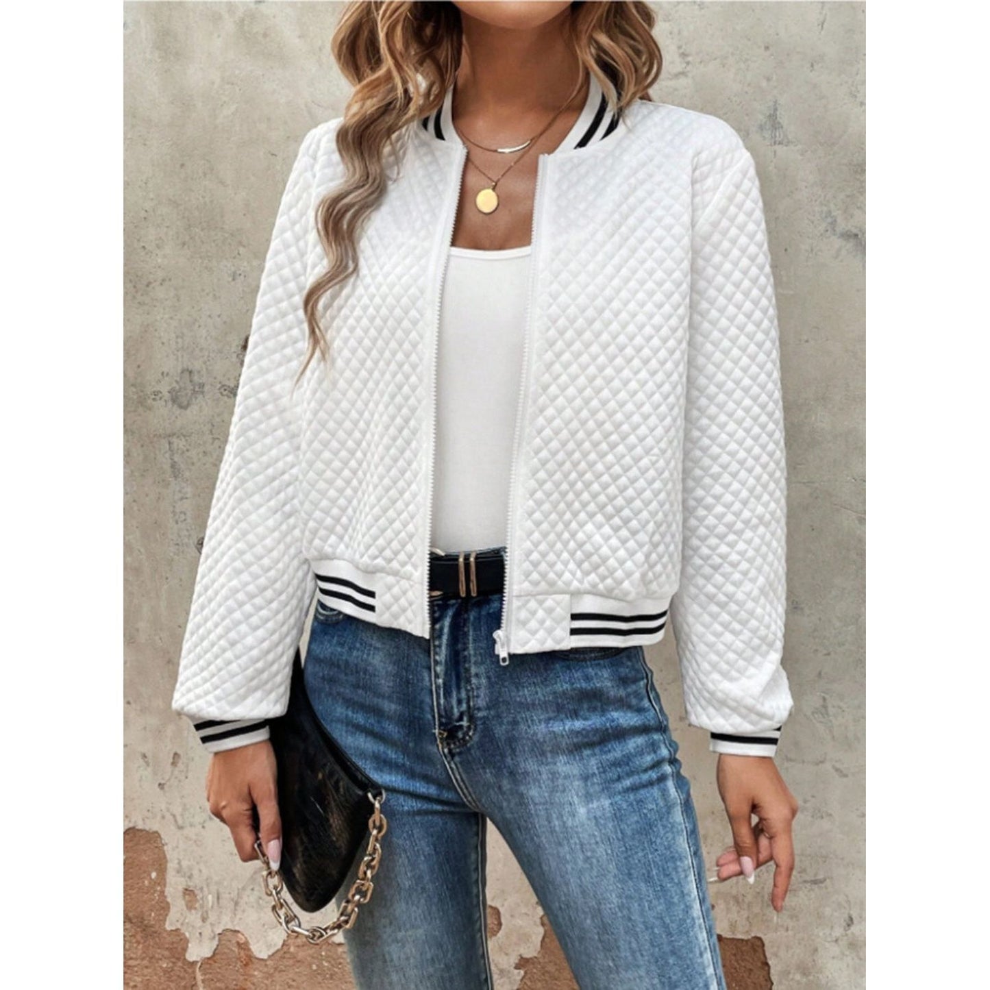 Zip Up Long Sleeve Jacket