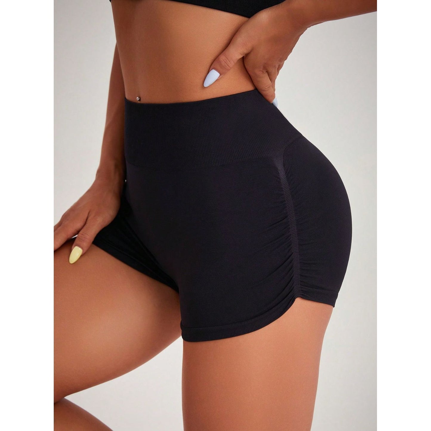 High Waist Active Shorts