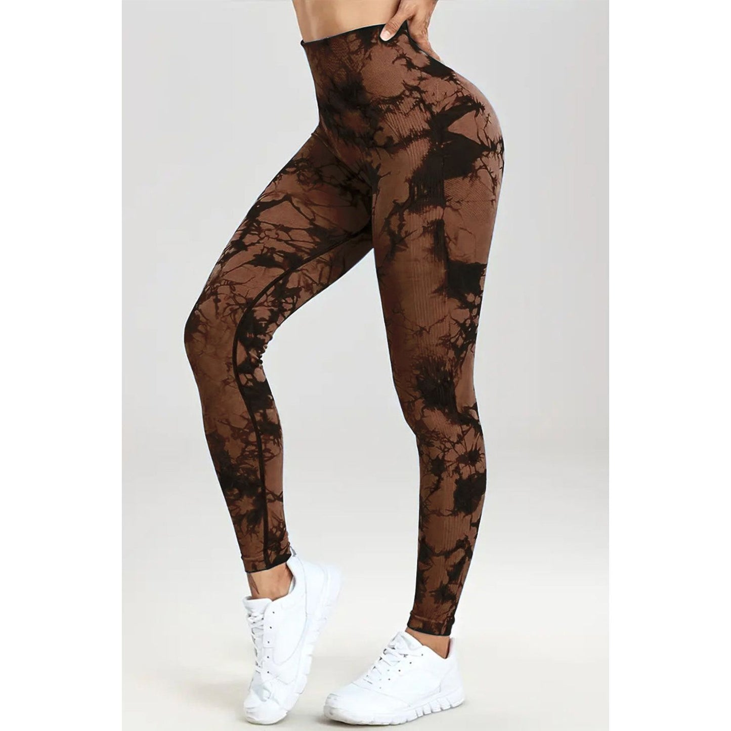 Printed High Waist Active Pants