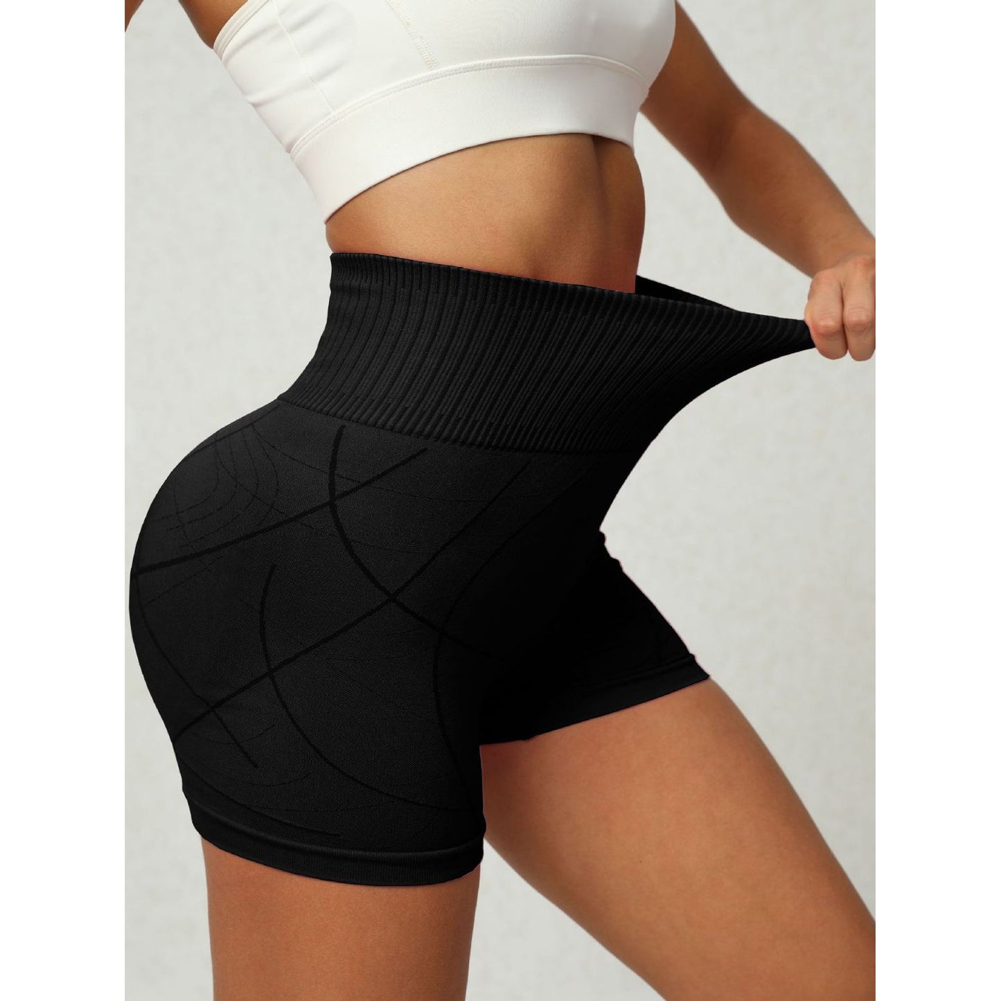 High Waist Active Shorts