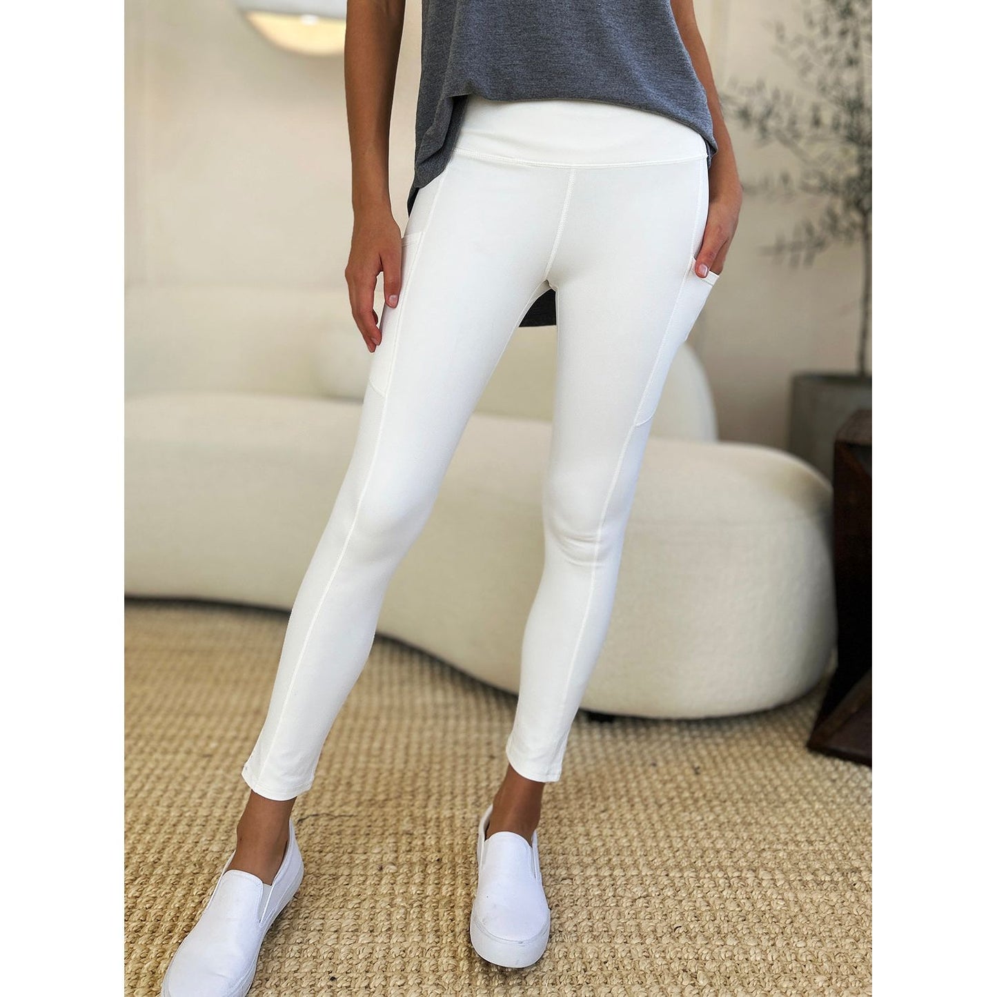 Wide Waistband Sports Leggings