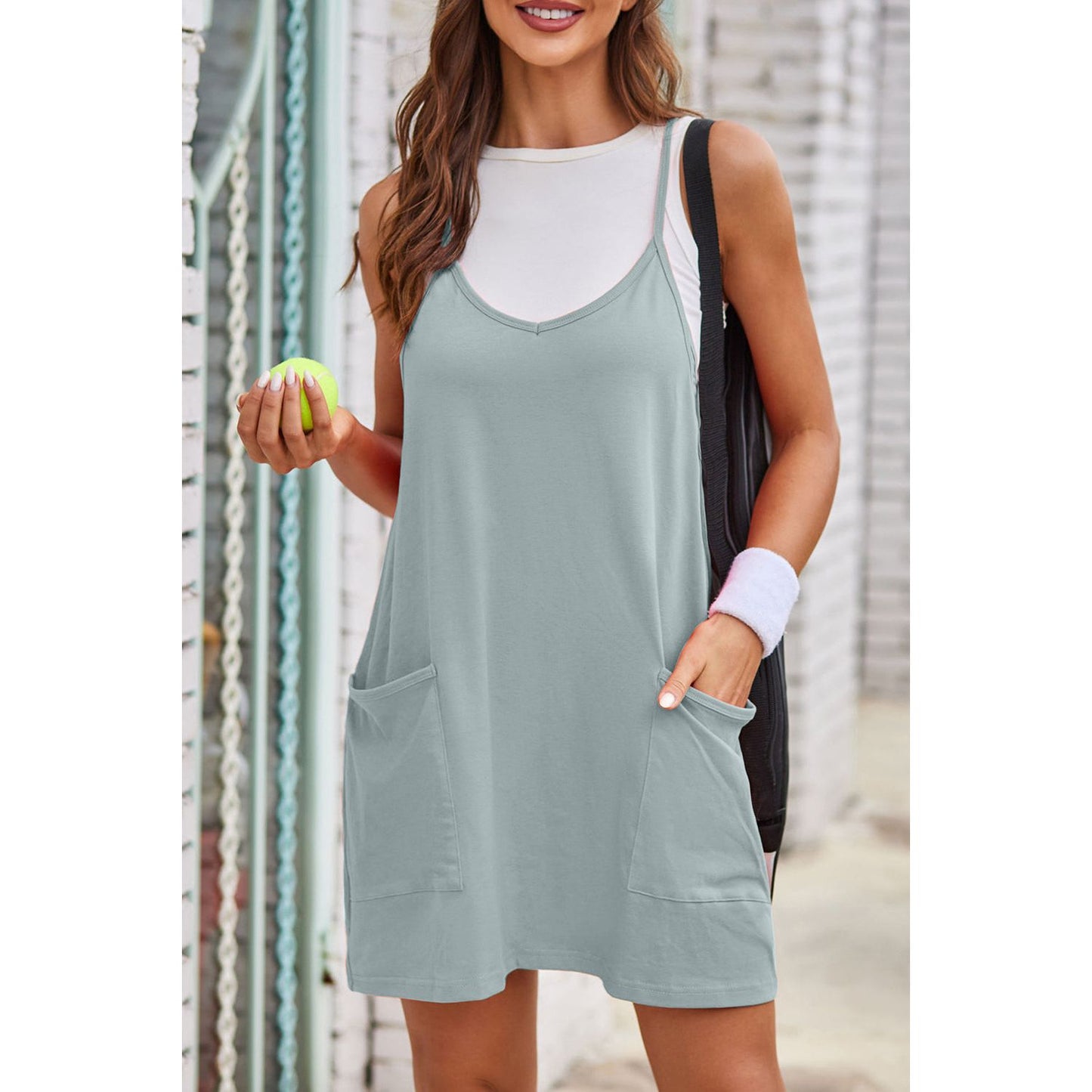 Lovelet Scoop Neck Cami Dress and Shorts Set