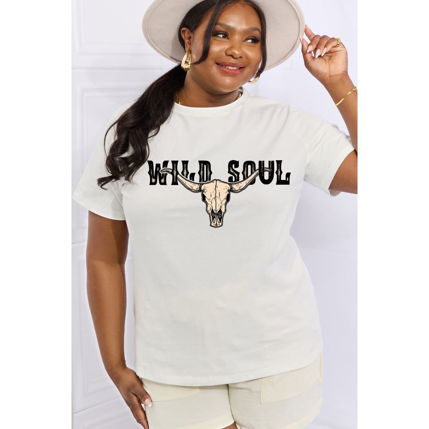 Simply Love Full Size WILD SOUL Graphic Cotton Tee