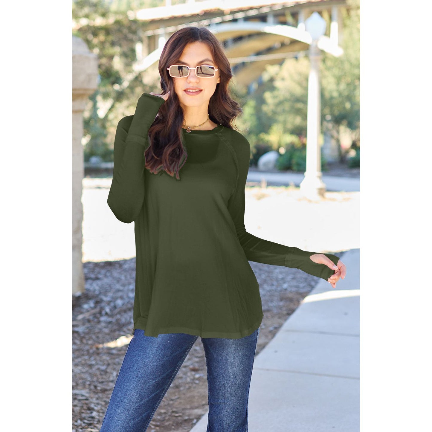 Basic Bae Full Size Round Neck Long Sleeve T-Shirt