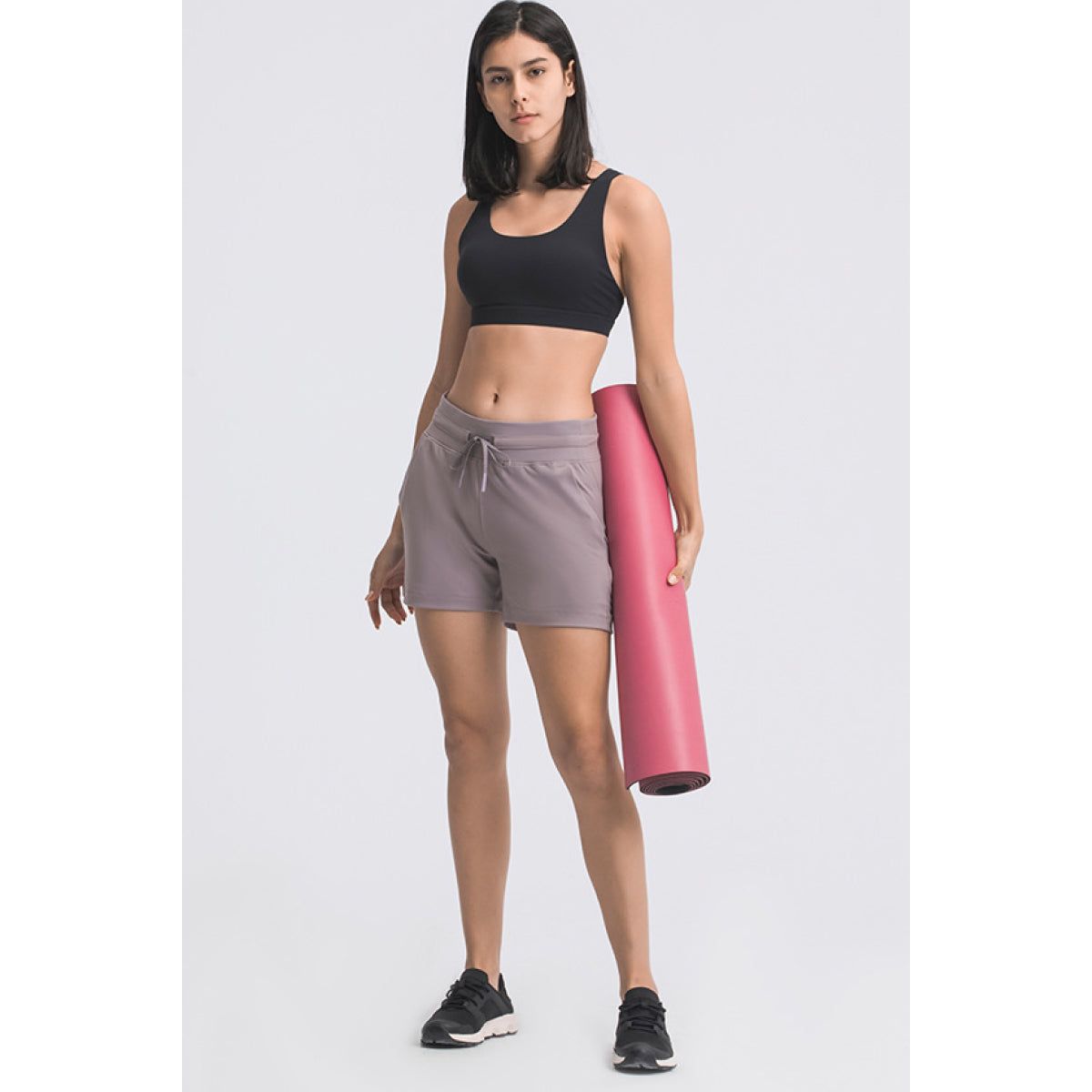 Waist Tie Active Shorts