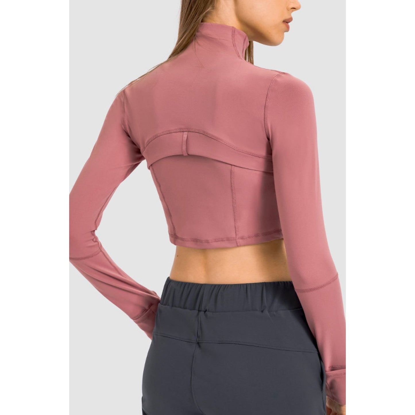 Zip Front Cropped Sports Jacket