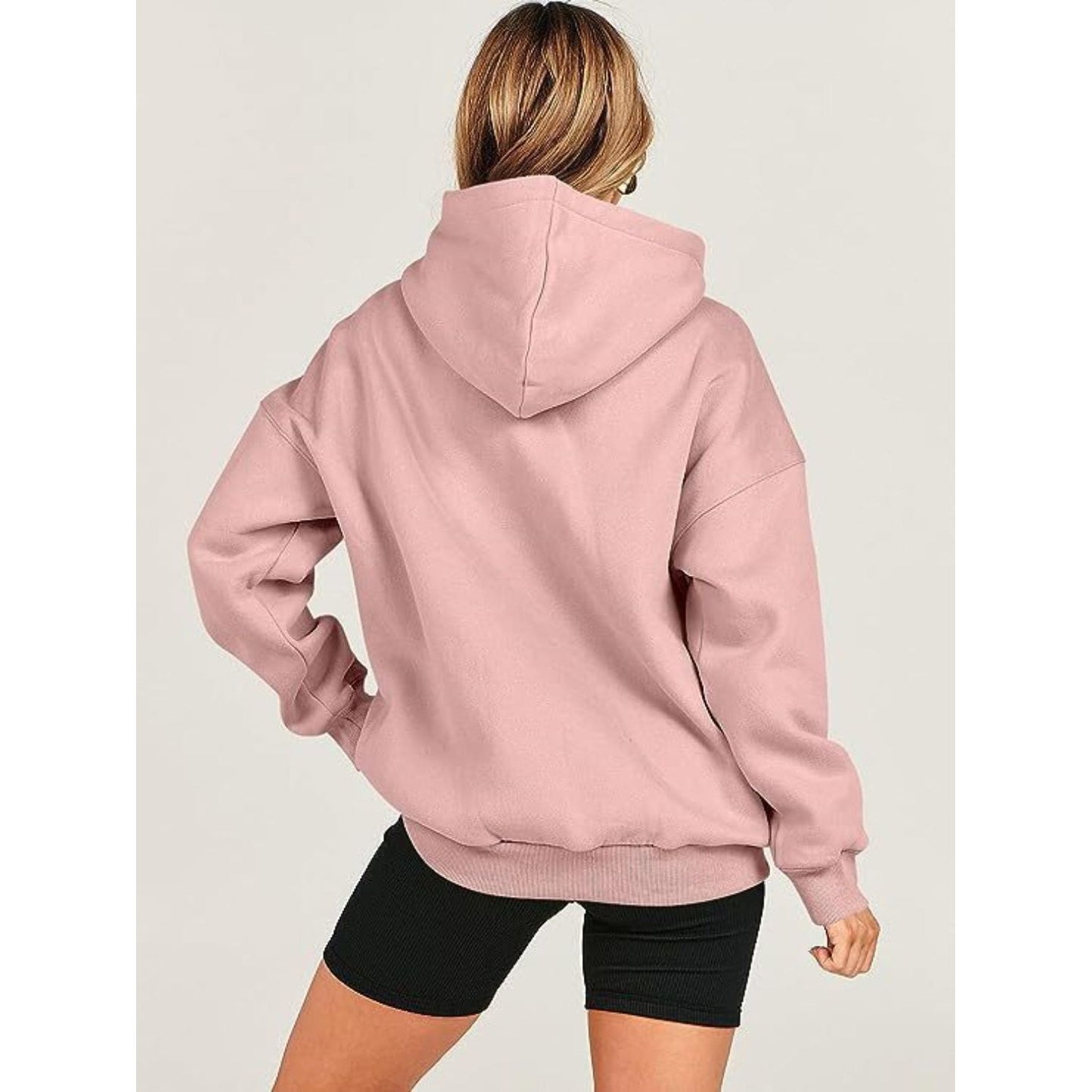 Dropped Shoulder Long Sleeve Hoodie