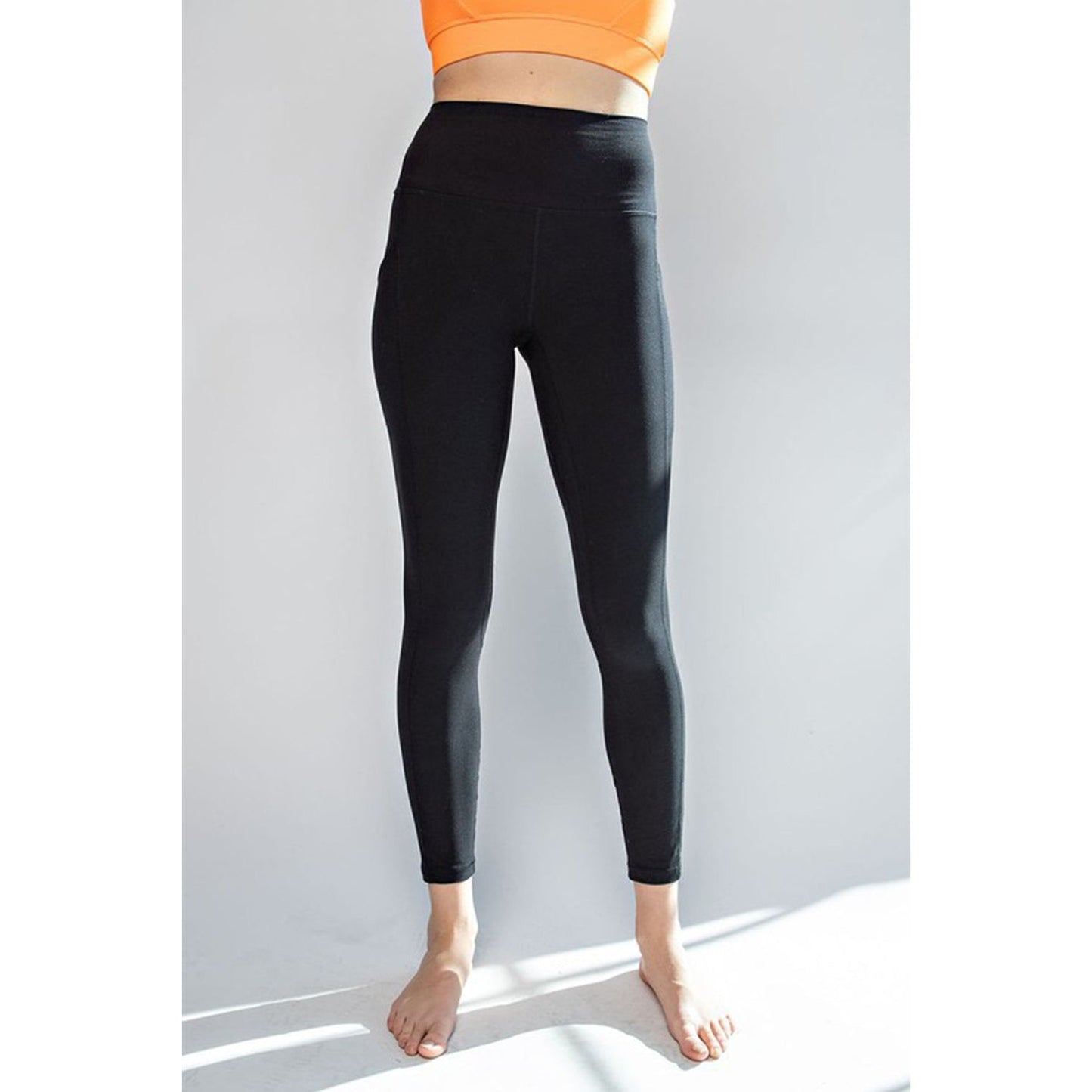 Faith Apparel High Waist Wide Waistband Leggings