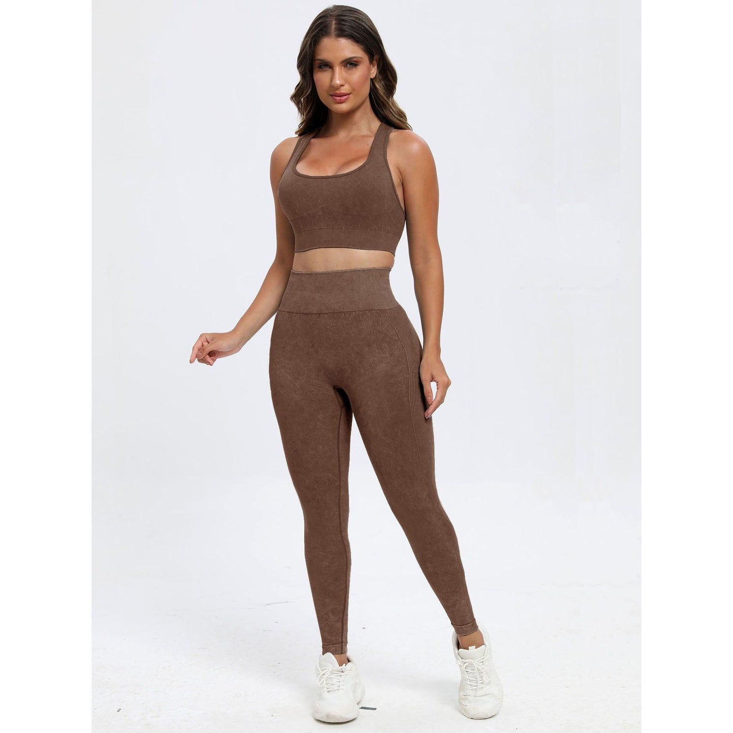 Scoop Neck Wide Strap Top and Pants Active Set