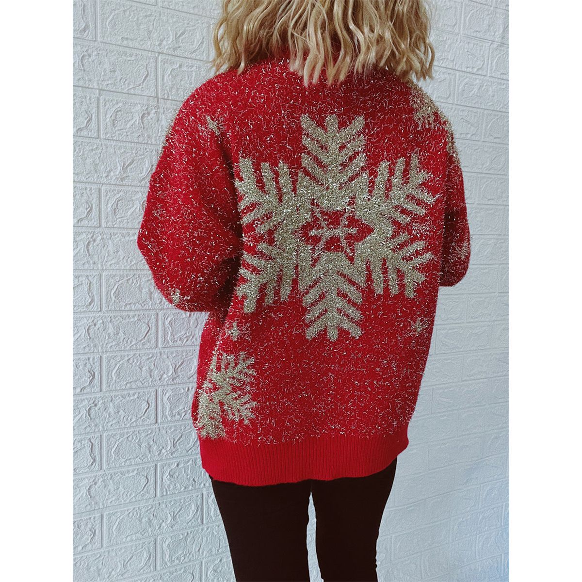 Christmas Element Round Neck Sweater