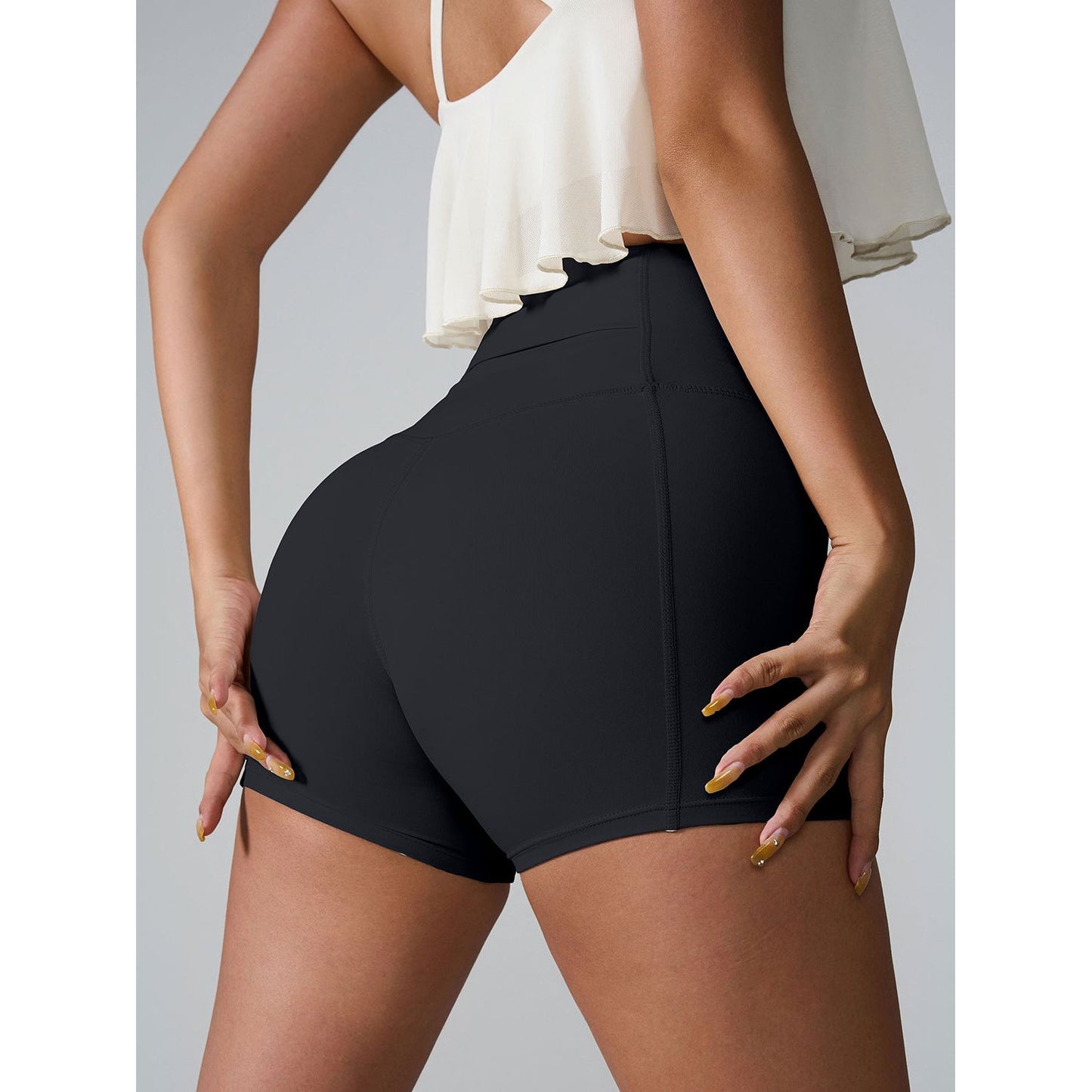 High Waist Active Shorts