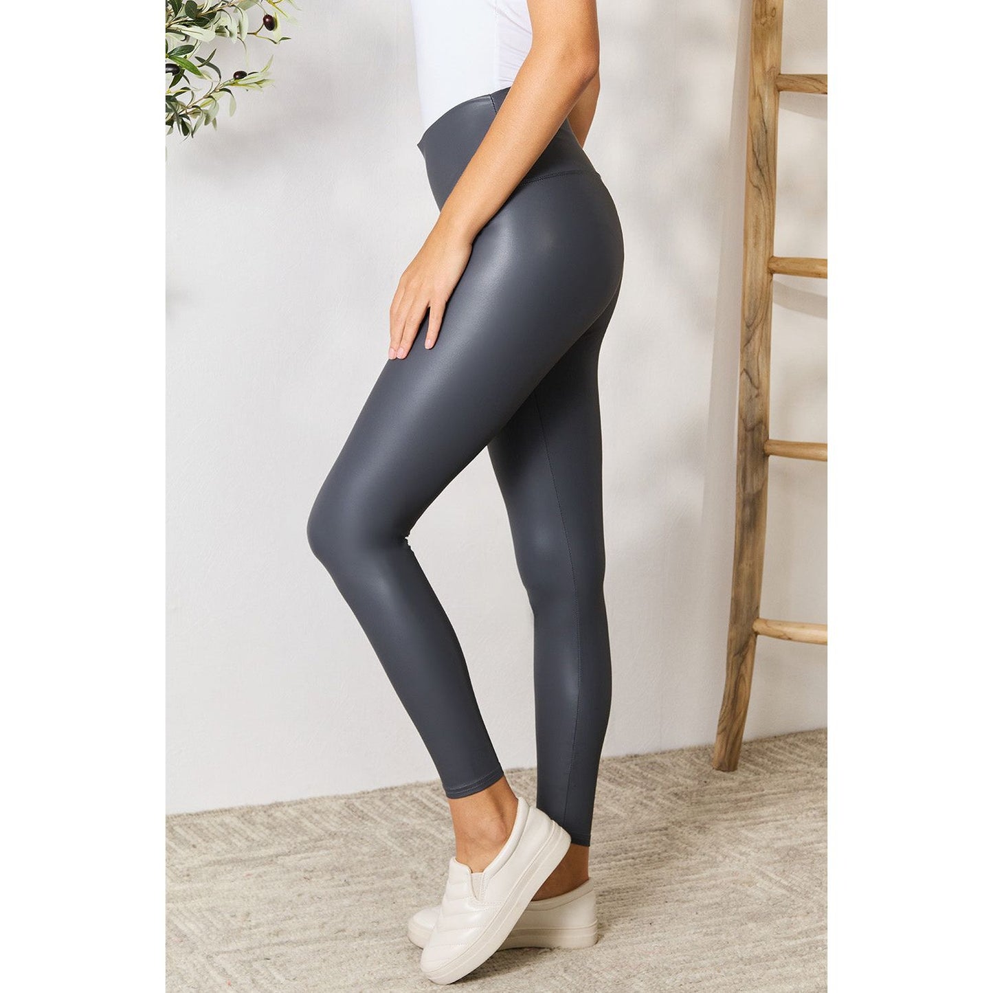 LOVEIT Full Size Wide Waistband High Waist Leggings