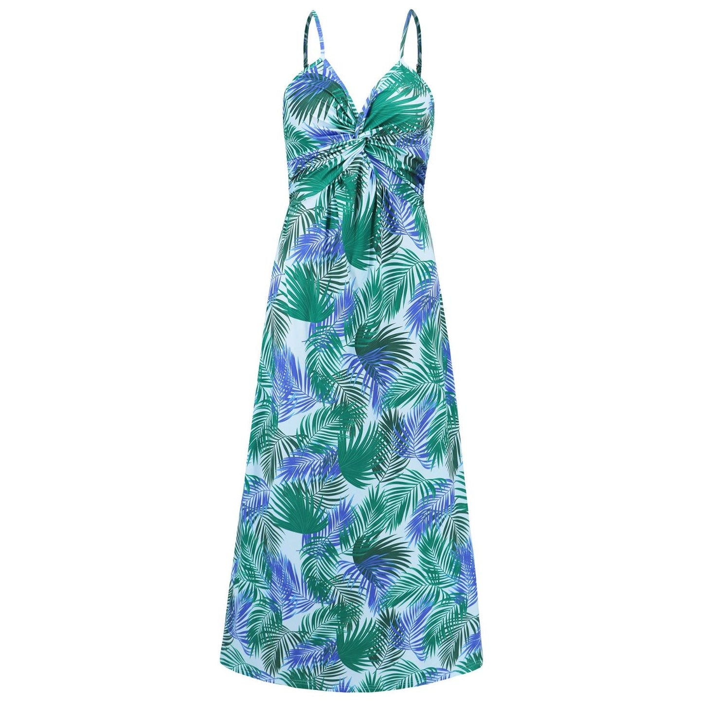 Twisted Printed V-Neck Cami Dress