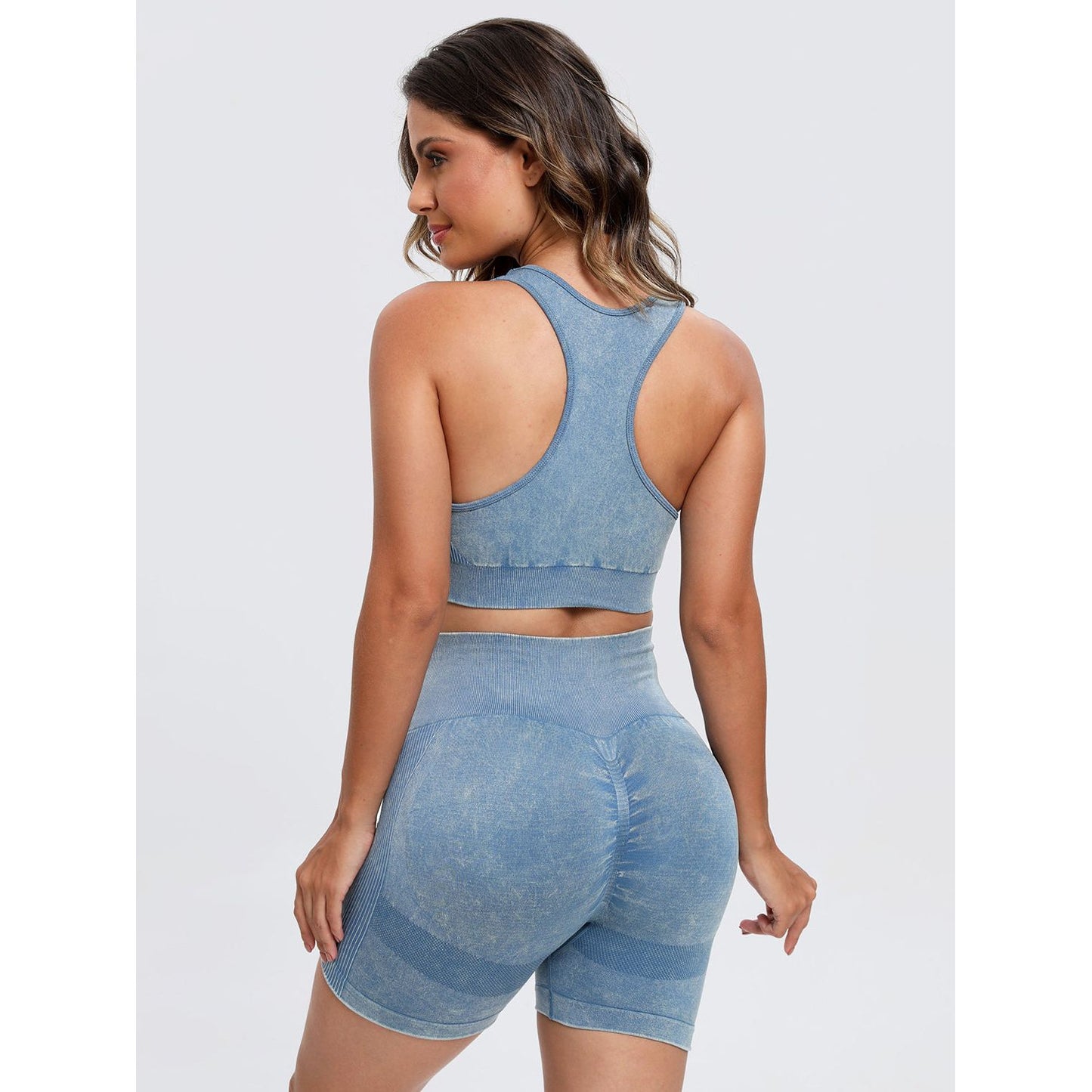 Scoop Neck Wide Strap Top and Shorts Active Set