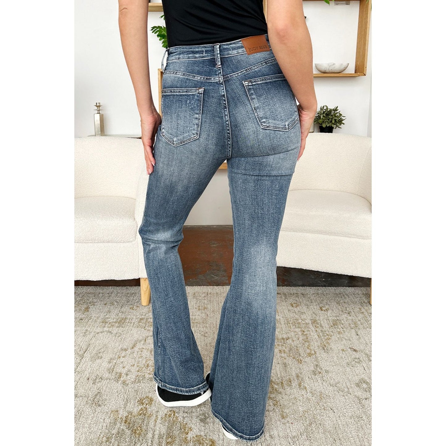 Judy Blue Full Size High Waist Tummy Control Flare Jeans