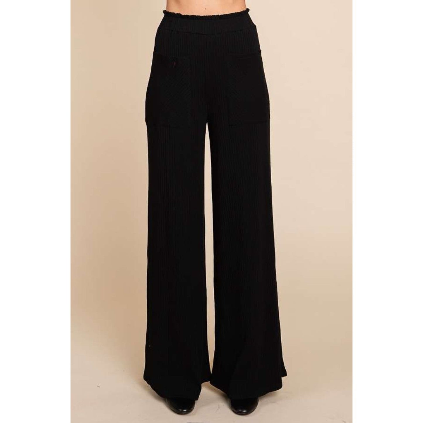 Culture Code Full Size High Waist Wide Leg Pants