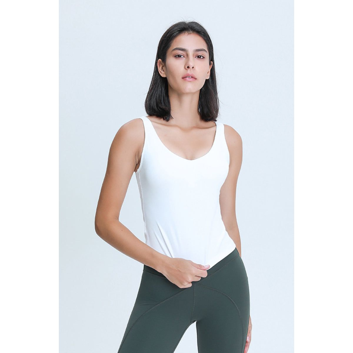 V Neck Active Tank