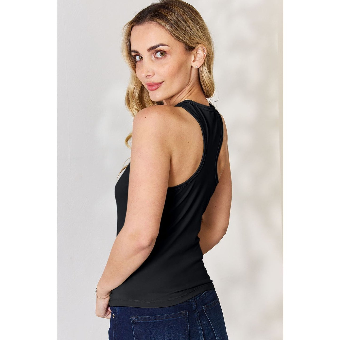 Basic Bae Full Size Round Neck Racerback Tank