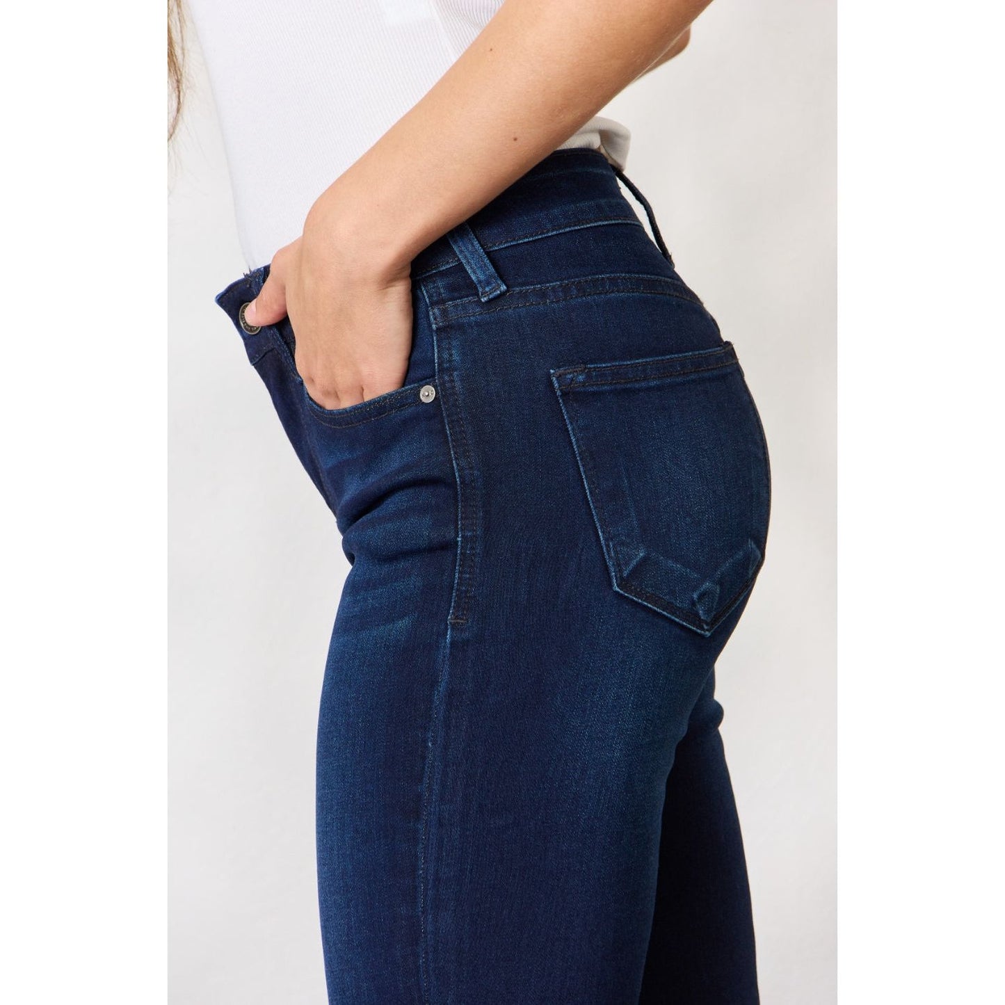 Kancan Full Size Mid Rise Flare Jeans