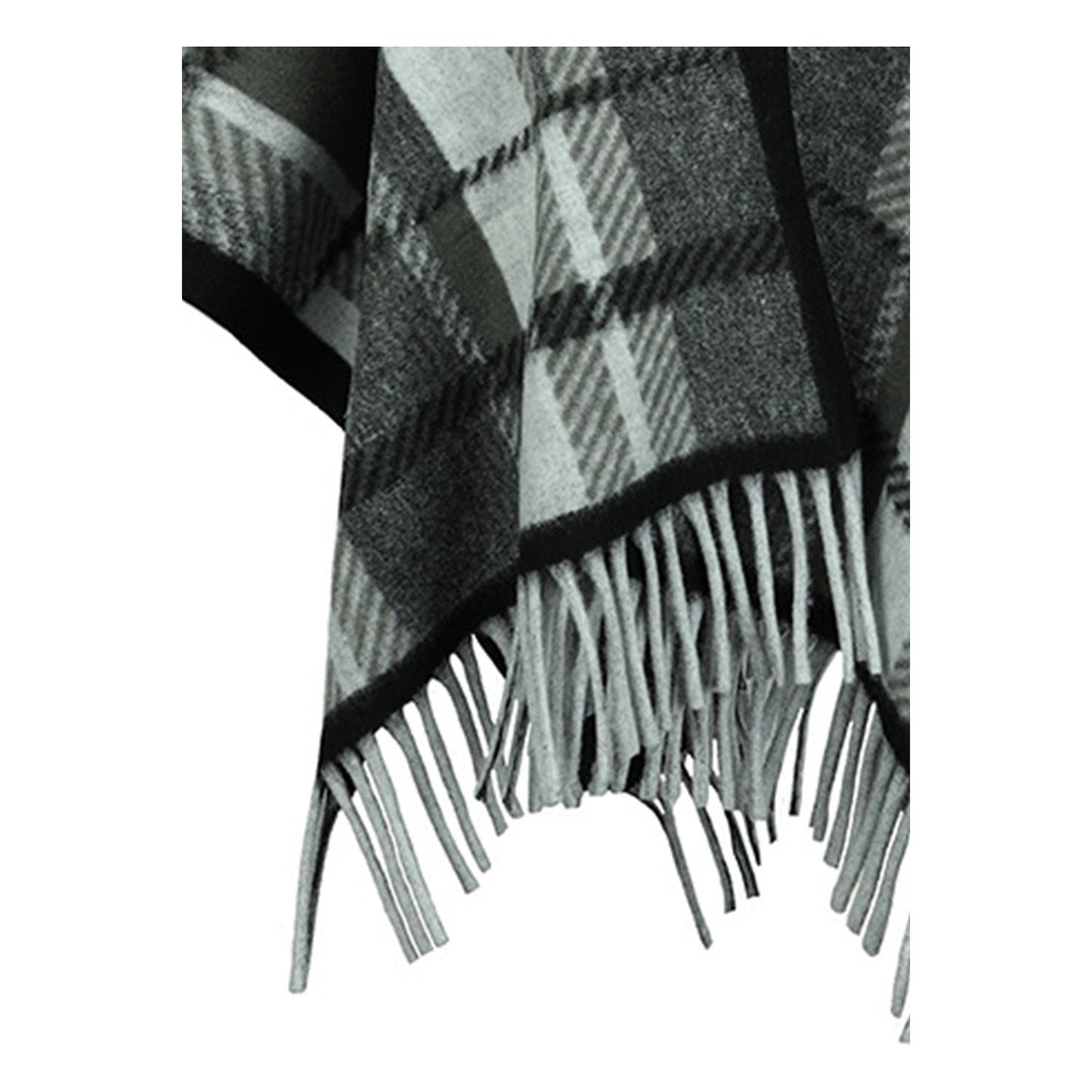 Cloak Sleeve Fringe Detail Poncho