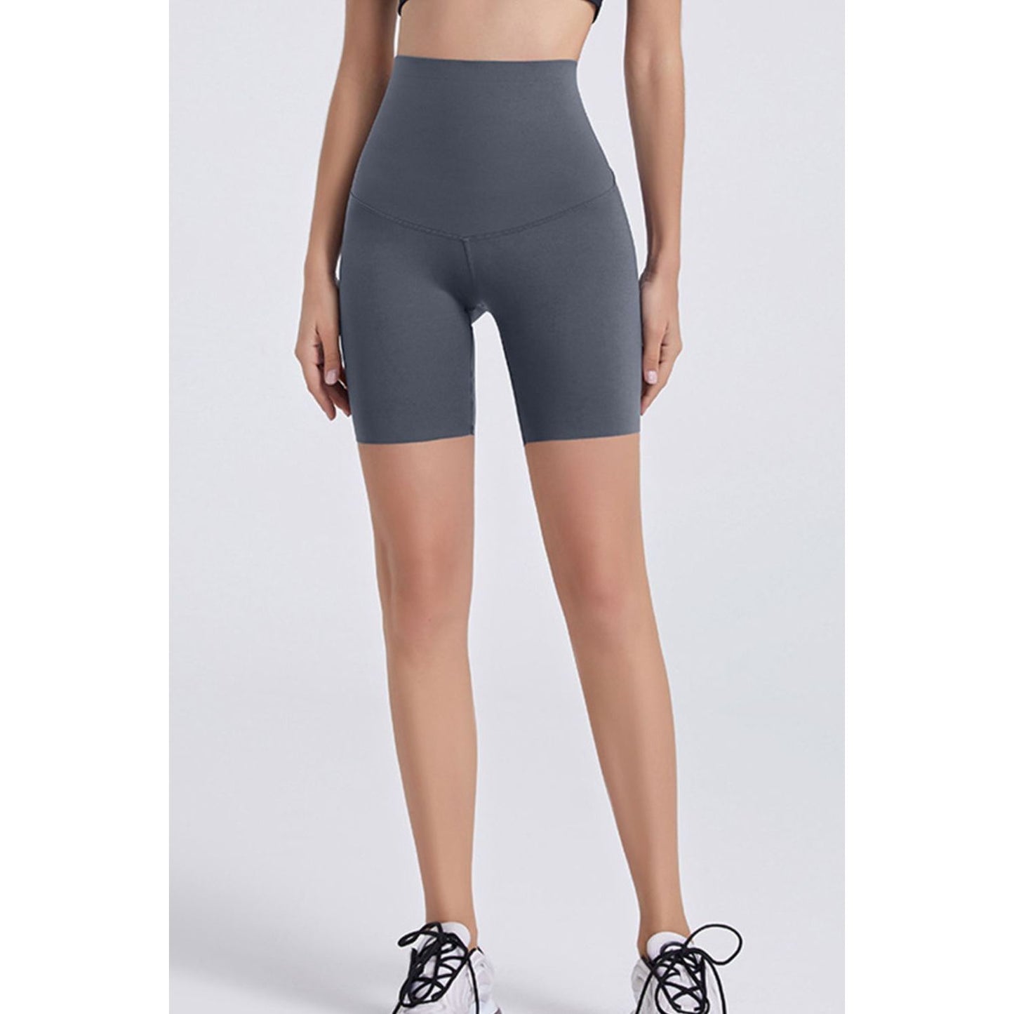 Wide Waistband Sports Shorts