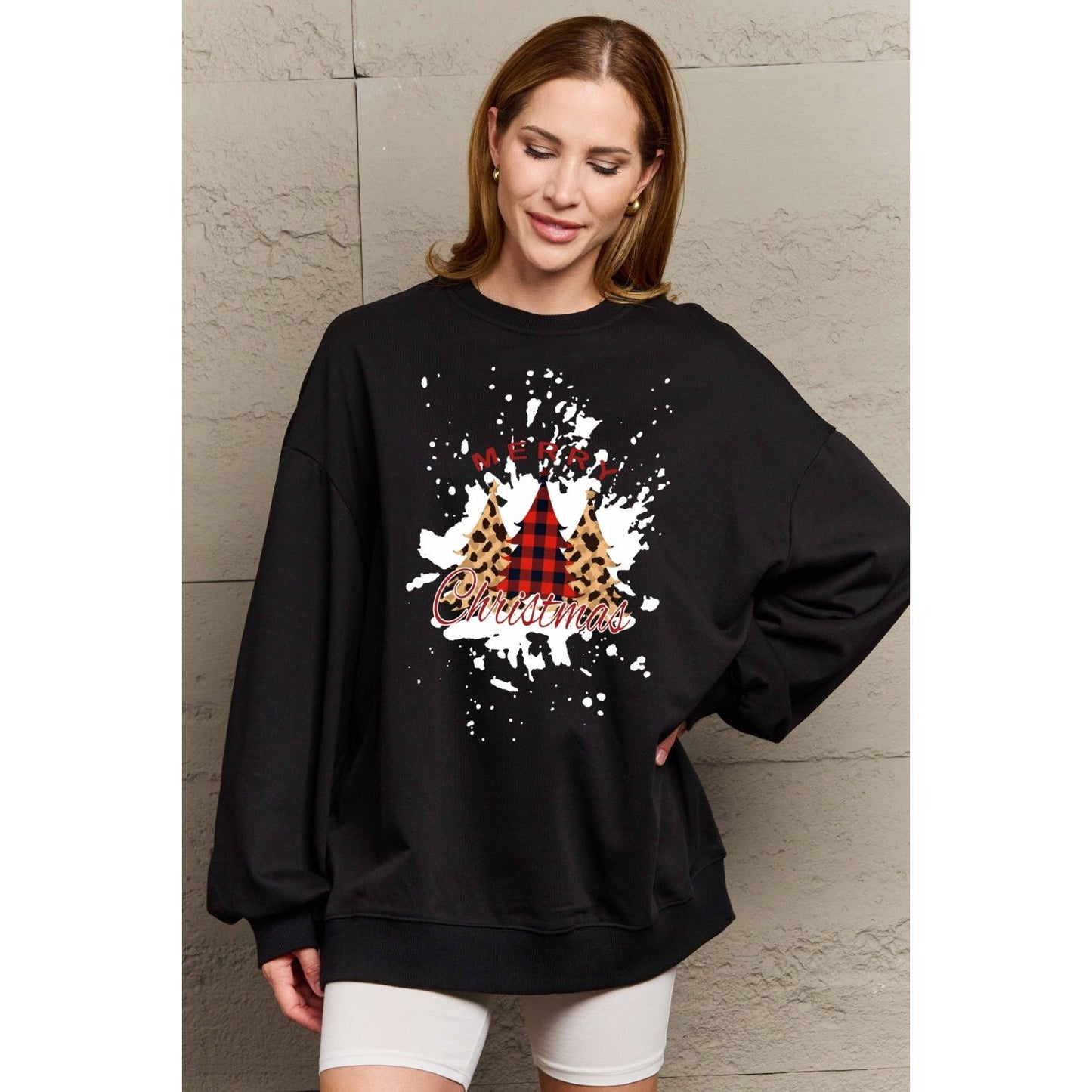 Simply Love Full Size MERRY CHRISTMAS Graphic Sweatshirt