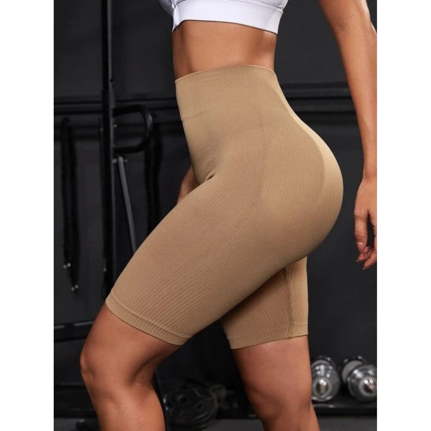 High Waist Active Shorts