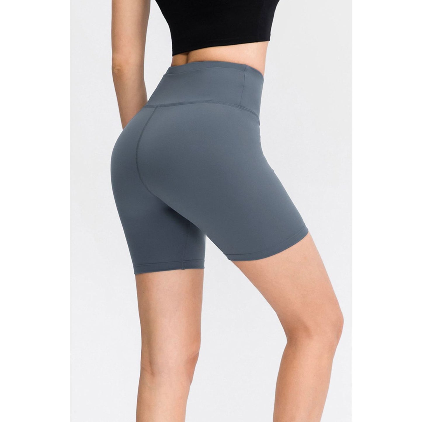 Wide Waistband Sports Shorts