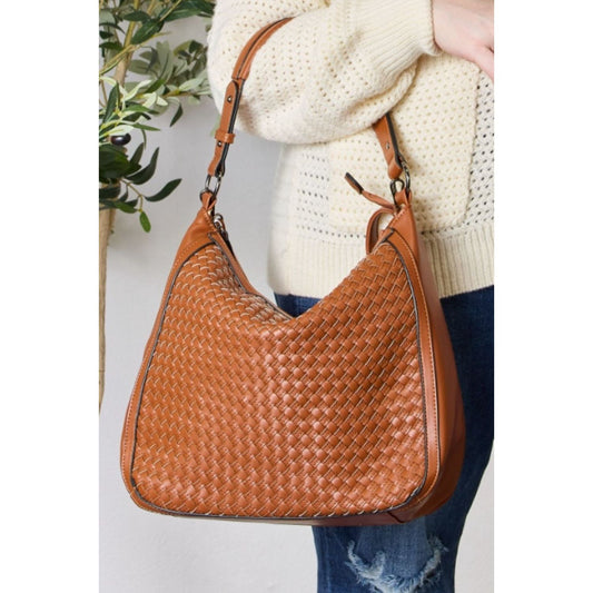 SHOMICO Weaved Vegan Leather Handbag