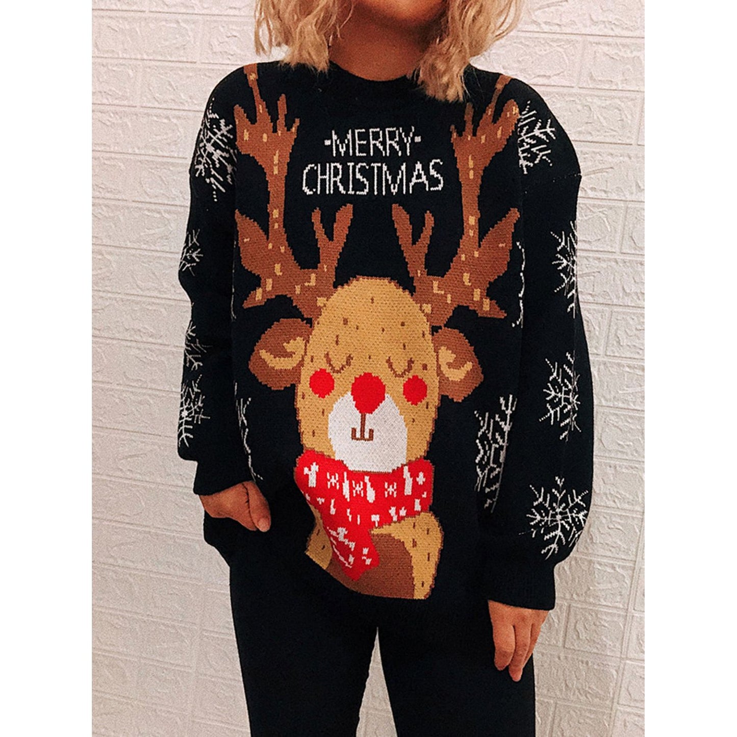 Christmas Element Long Sleeve Sweater