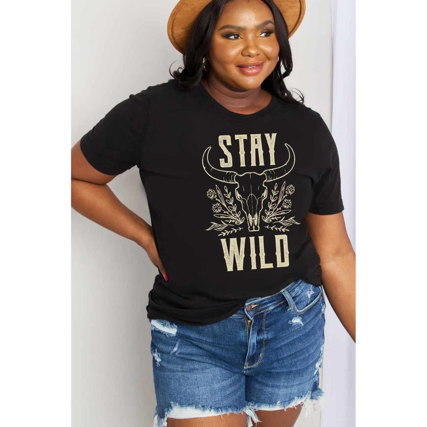 Simply Love Simply Love Full Size STAY WILD Graphic Cotton Tee