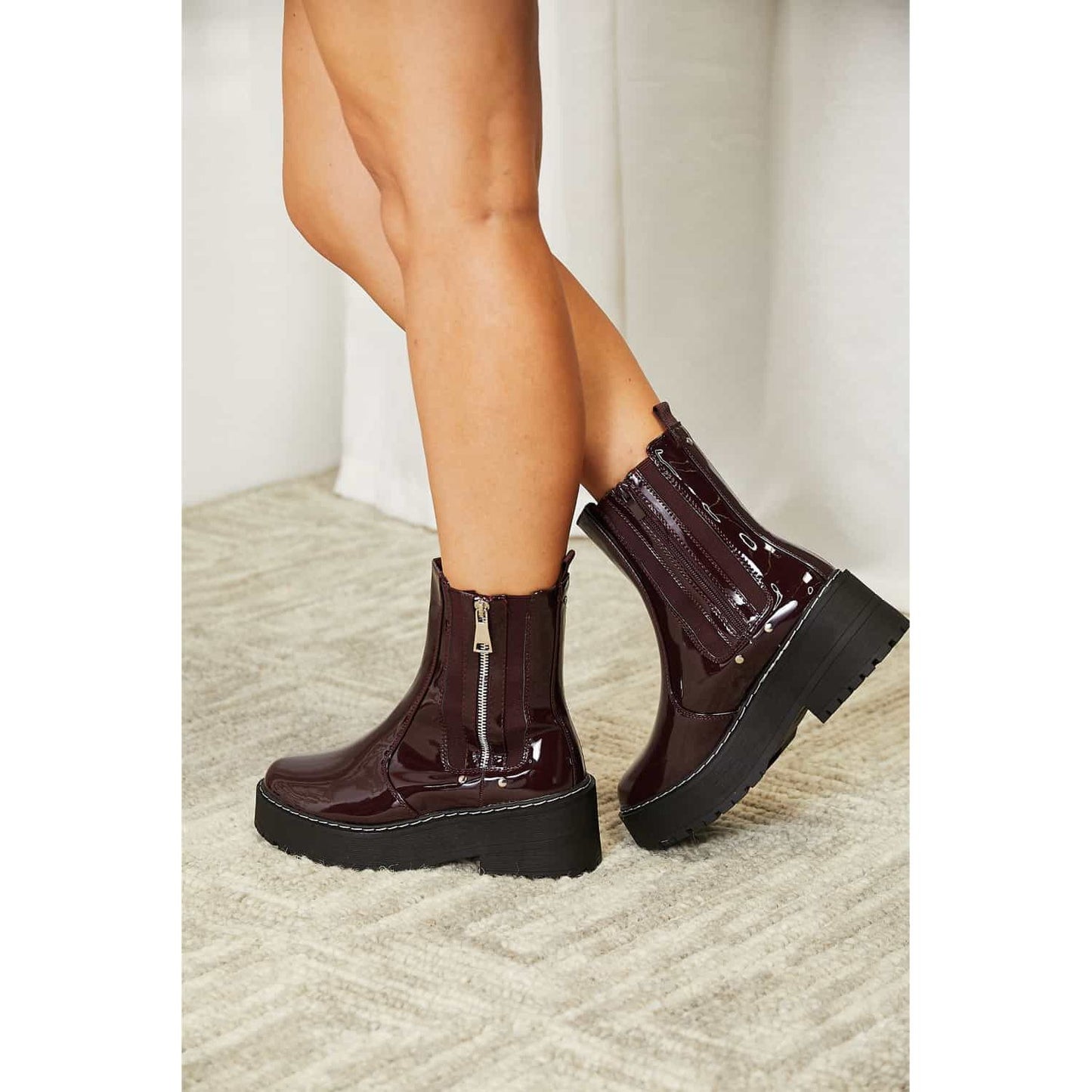 Forever Link Side Zip Platform Boots