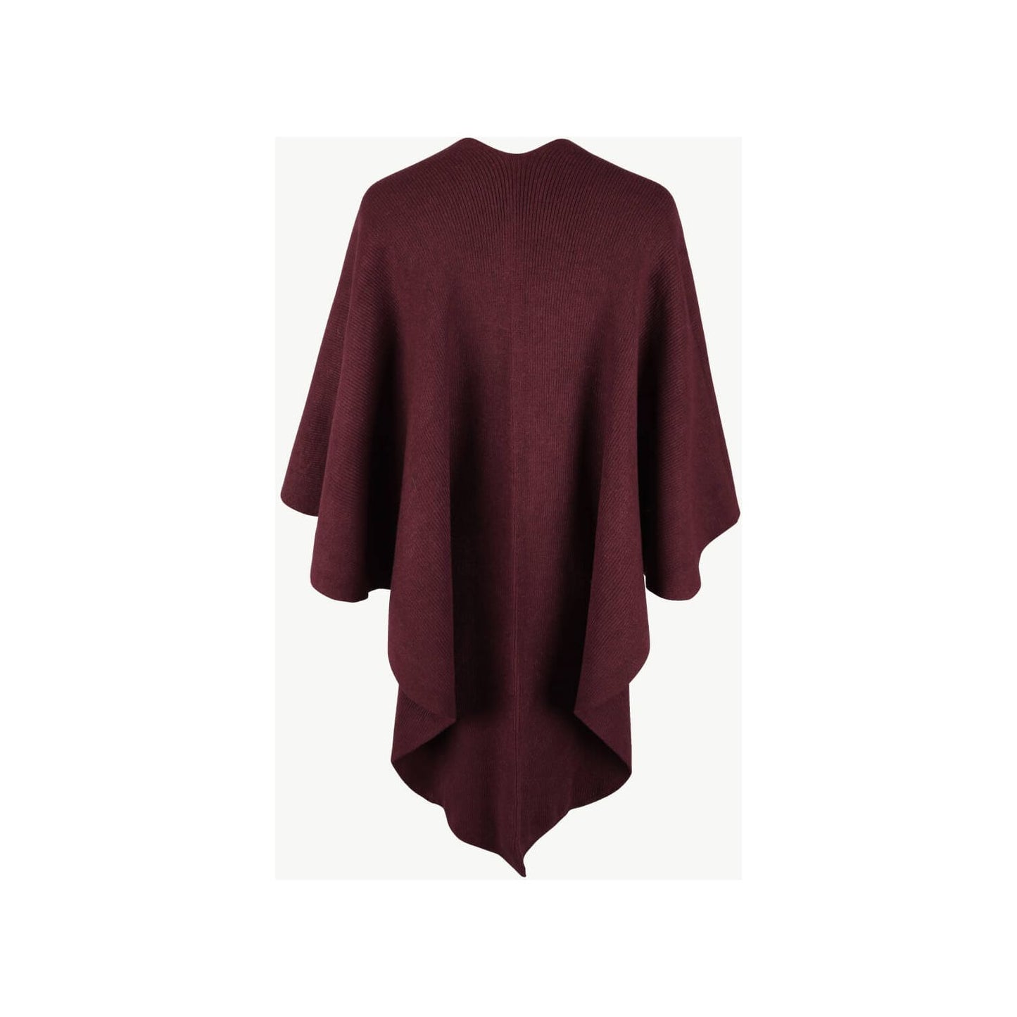 Surplice Neck Pom-Pom Trim Poncho