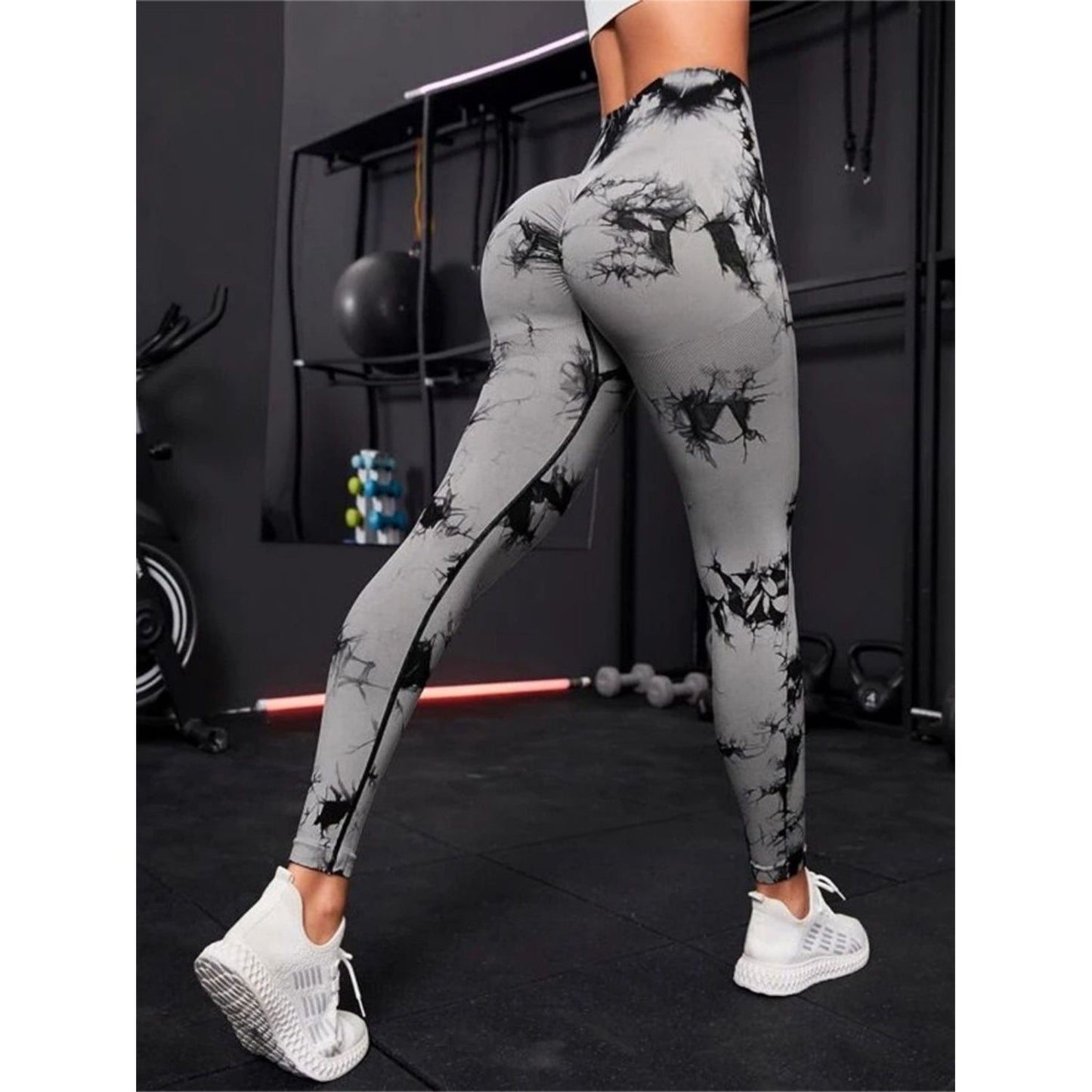 Printed High Waist Active Pants