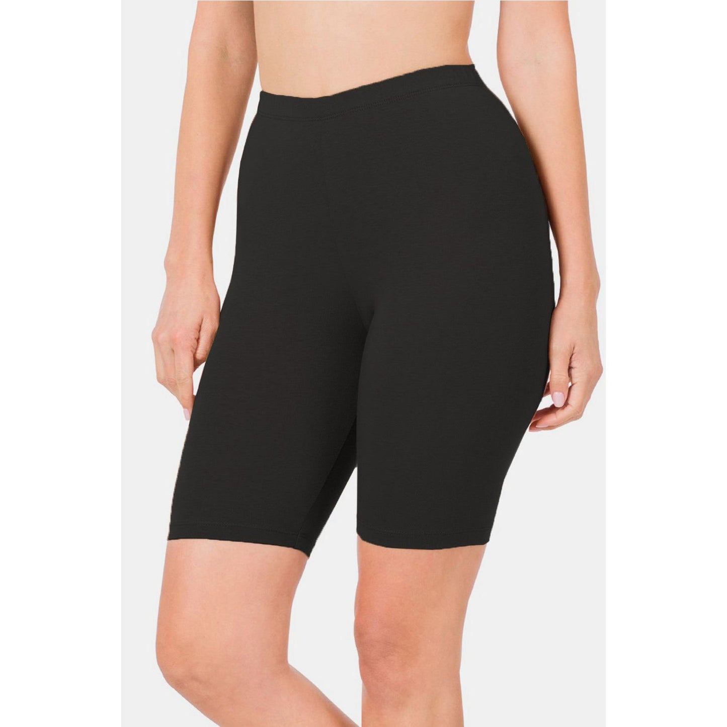 Zenana High Waist Biker Shorts