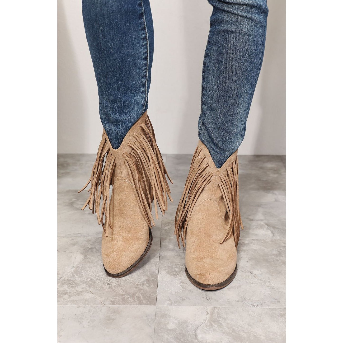 Legend Women's Fringe Cowboy Western Ankle Boots