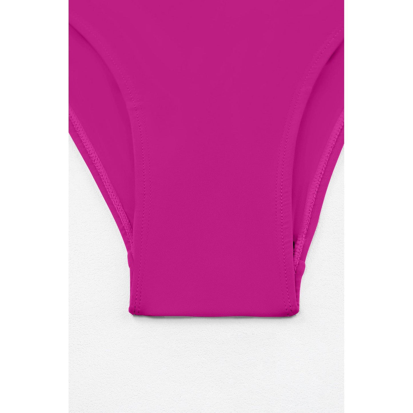 Ruched Slit Tankini Set