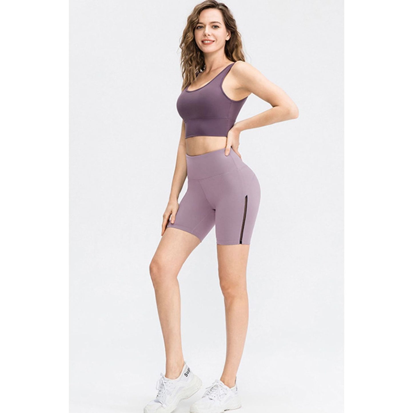 Wide Waistband Sports Shorts