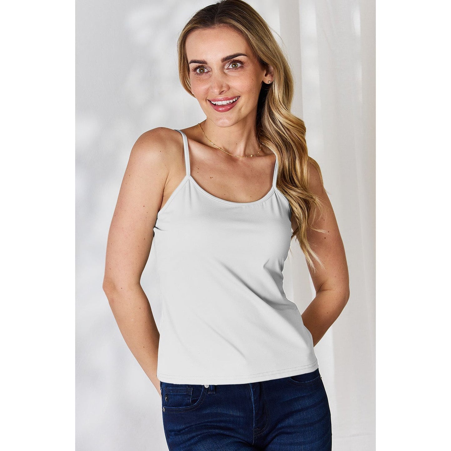 Basic Bae Full Size Round Neck Slim Cami